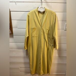 JOELLE Yellow Long Open Tunic – Size S to XL